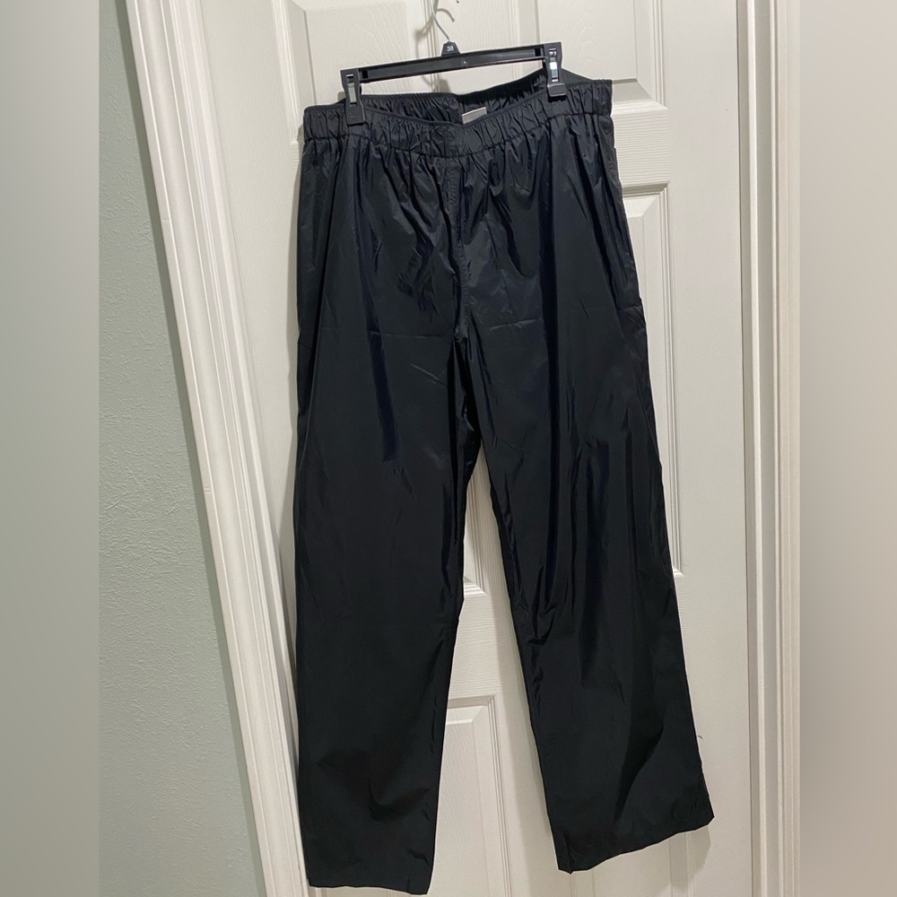 Columbia Men’s Omni-Shield Water Resistant Nylon Wind Pants, Black, XL